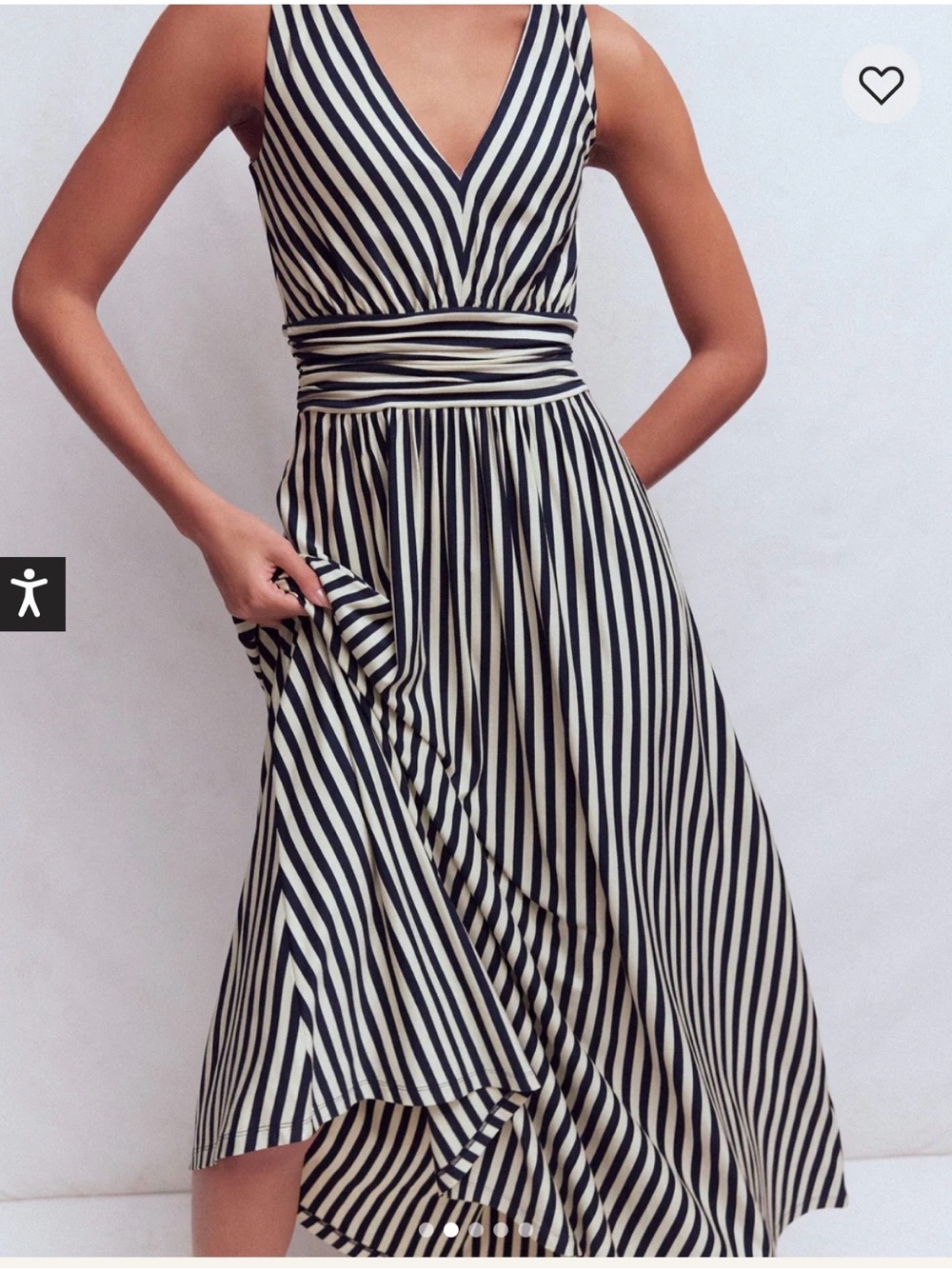 NWT Boden Elodie Jersey Maxi Dress
Navy and Ivory Stripe Sz 12P